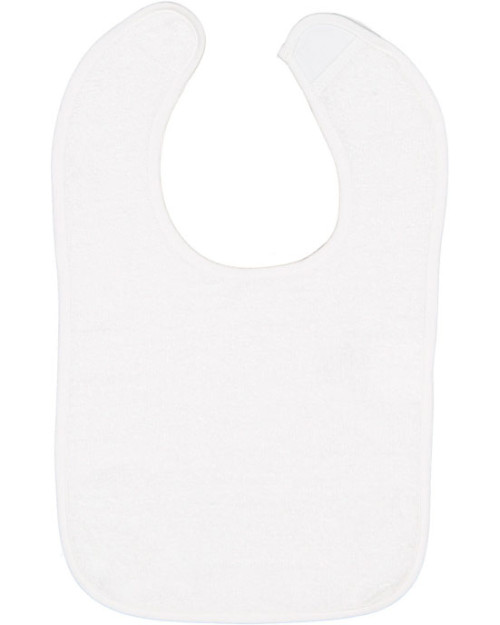 Bavette pour bébé en ratine de Rabbit Skins avec boutons-pression Bavette pour bébé en ratine de Rabbit Skins avec boutons-pression