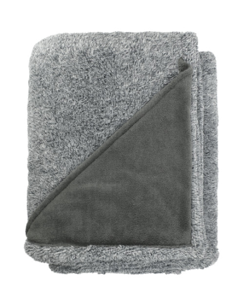 Couverture polaire pelucheuse chinée Couverture polaire pelucheuse chinée