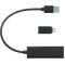 Hub USB 3.0 à 4 ports en aluminium avec adaptateur de type C