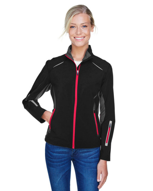 Manteau hybride léger à extérieur doux pour femme Pursuit de North End SportMD Rouge de trois épaisseurs contrecollées avec perforations au laser Manteau hybride léger à extérieur doux pour femme Pursuit de North End SportMD Rouge de trois épaisseurs contrecollées avec perforations au laser