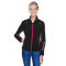 Manteau hybride léger à extérieur doux pour femme Pursuit de North End SportMD Rouge de trois épaisseurs contrecollées avec perforations au laser