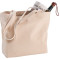 Cabas à fermeture éclair en toile de coton 12 oz