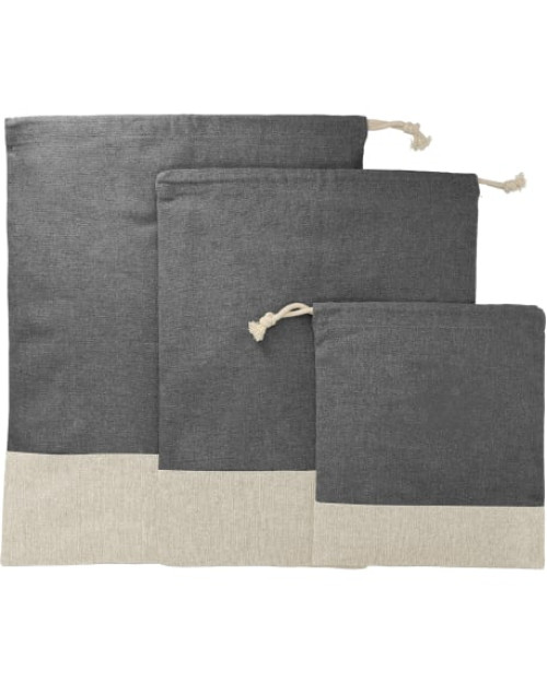 Ensemble de pochettes de voyage 3 pièces recyclées divisées Ensemble de pochettes de voyage 3 pièces recyclées divisées