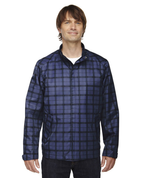 Manteau léger pour homme Locale City de North End SportMD Bleu à carreaux Manteau léger pour homme Locale City de North End SportMD Bleu à carreaux