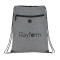 Sac de sport à cordon de serrage graphite avec port pour écouteurs
