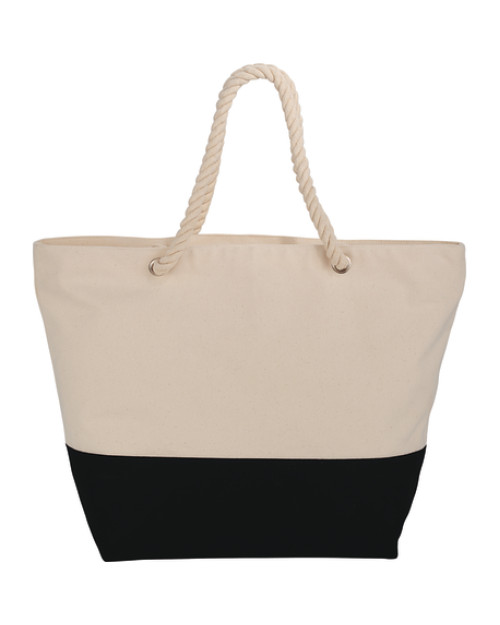 Fourre-tout zippé en corde en toile de coton 12oz Fourre-tout zippé en corde en toile de coton 12oz