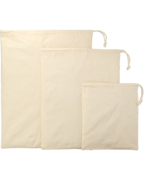 5 onces. Pochettes de voyage en coton 3 pièces 5 onces. Pochettes de voyage en coton 3 pièces