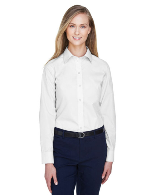 Chemise unie pour femme en popeline Collection CrownMC Chemise unie pour femme en popeline Collection CrownMC