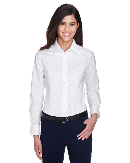 Chemise pour femme oxford à manches longues facile à laver de Harriton Chemise pour femme oxford à manches longues facile à laver de Harriton